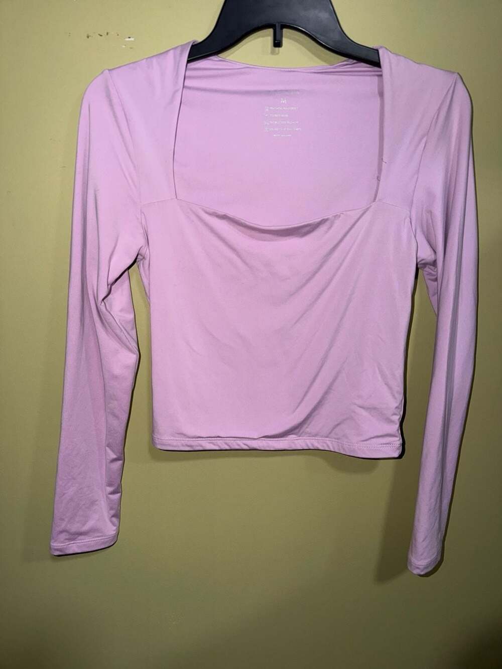 Reoria Long Sleeve Square Neck Top